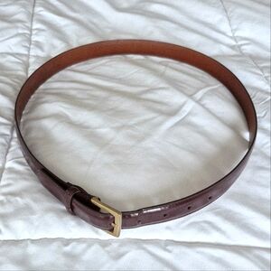 Coach Brown Handcrafted Leather Belt Classic Party Preppy School Travel Work